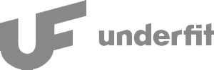 Underfit greyscale logo